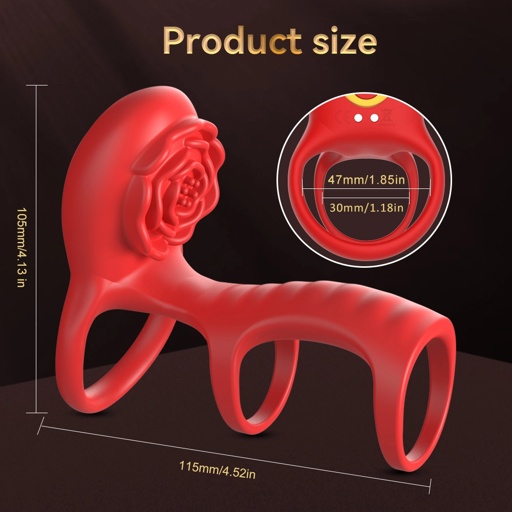 musipassion Three-Segment Rose Semen-Locking Ring