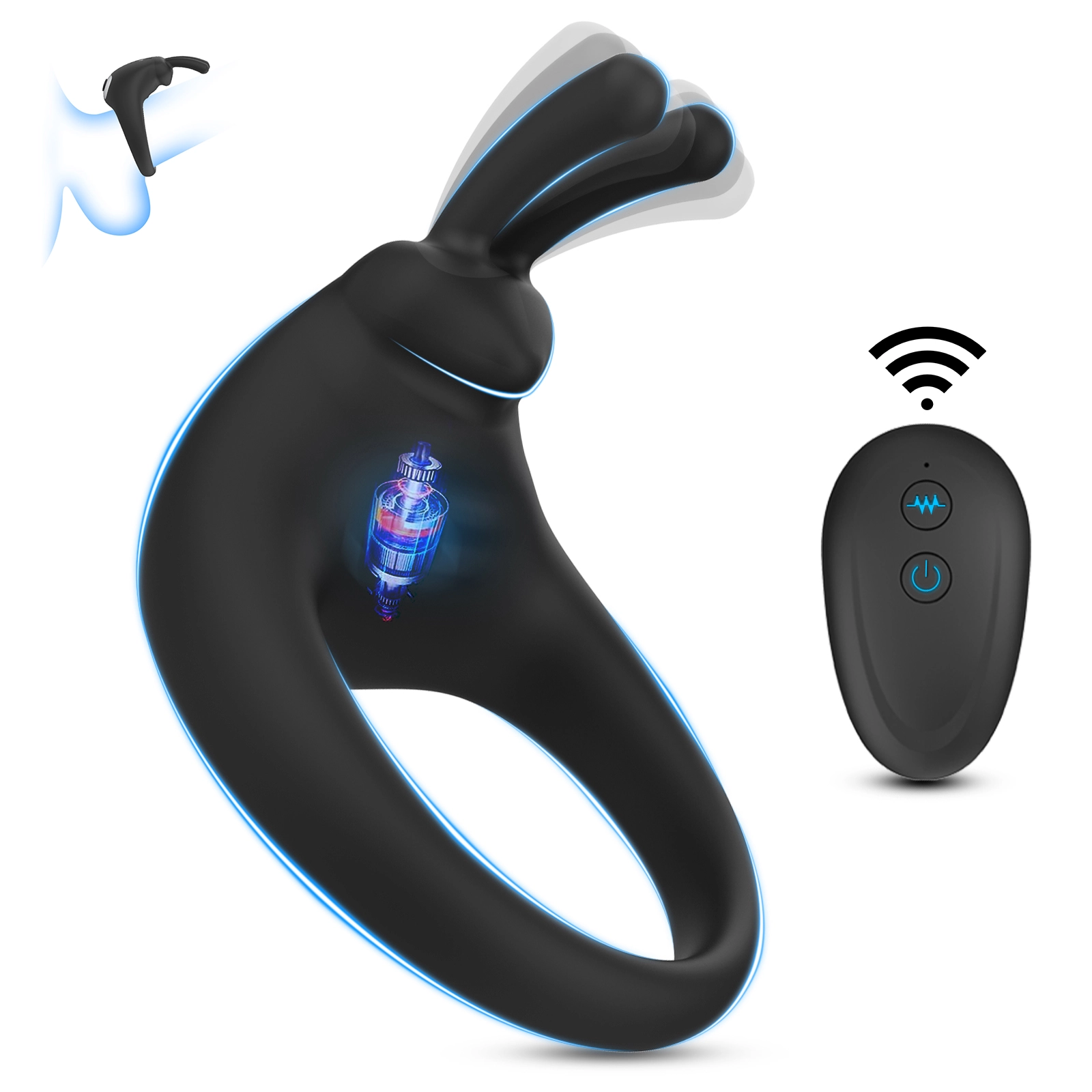 musipassion Second-Generation Bunny Ear Semen-Locking Ring