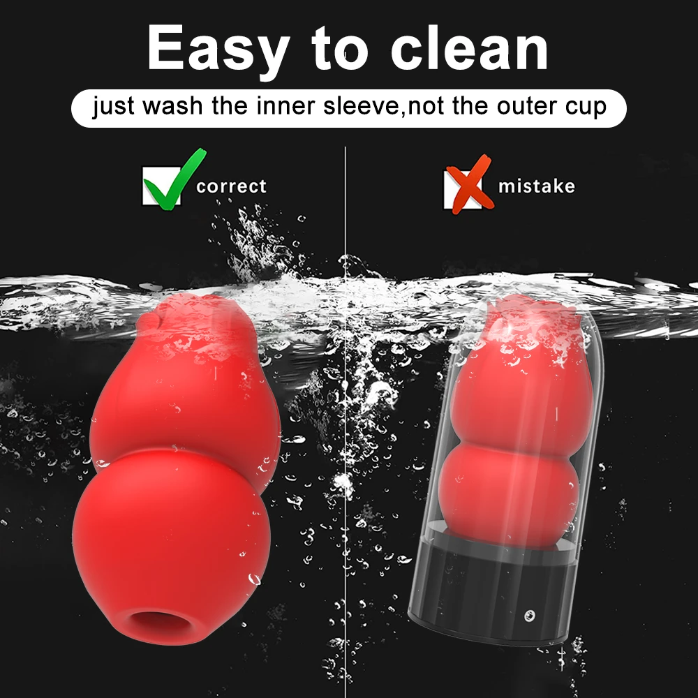 musipassion Rose Suction Masturbator Cup