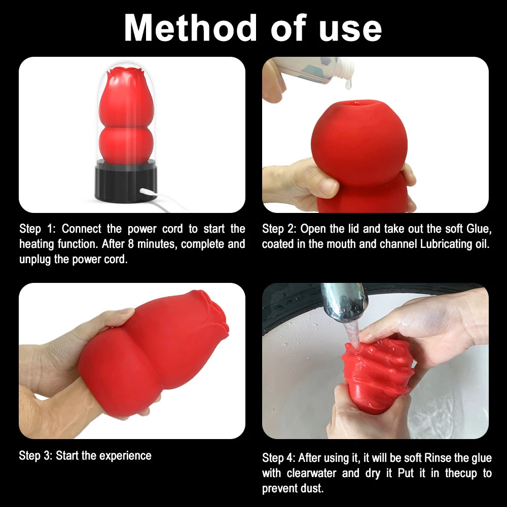 musipassion Rose Suction Masturbator Cup