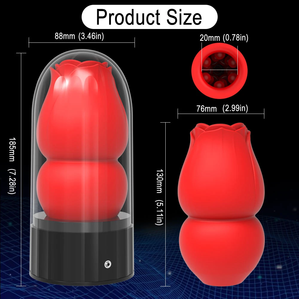 musipassion Rose Suction Masturbator Cup