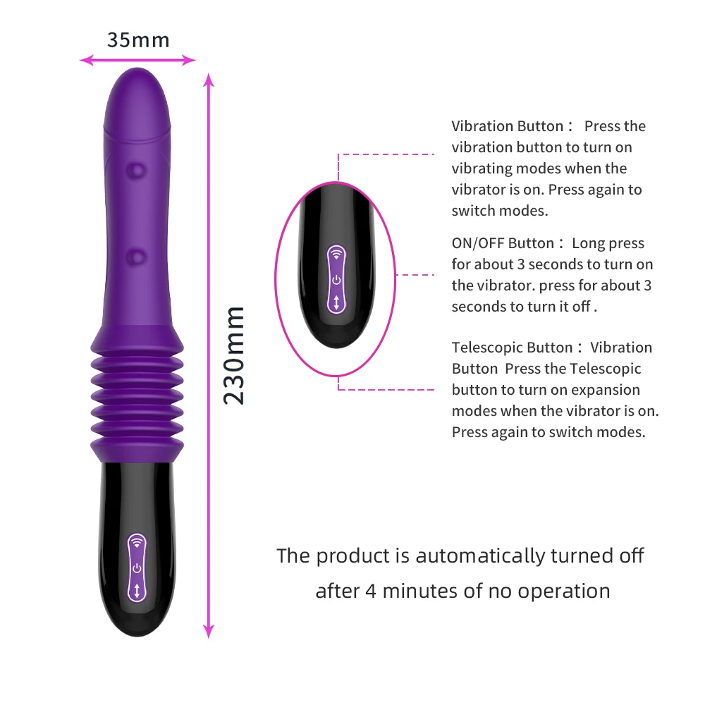 Musipassion Automatic Thrusting Vibrating Massager