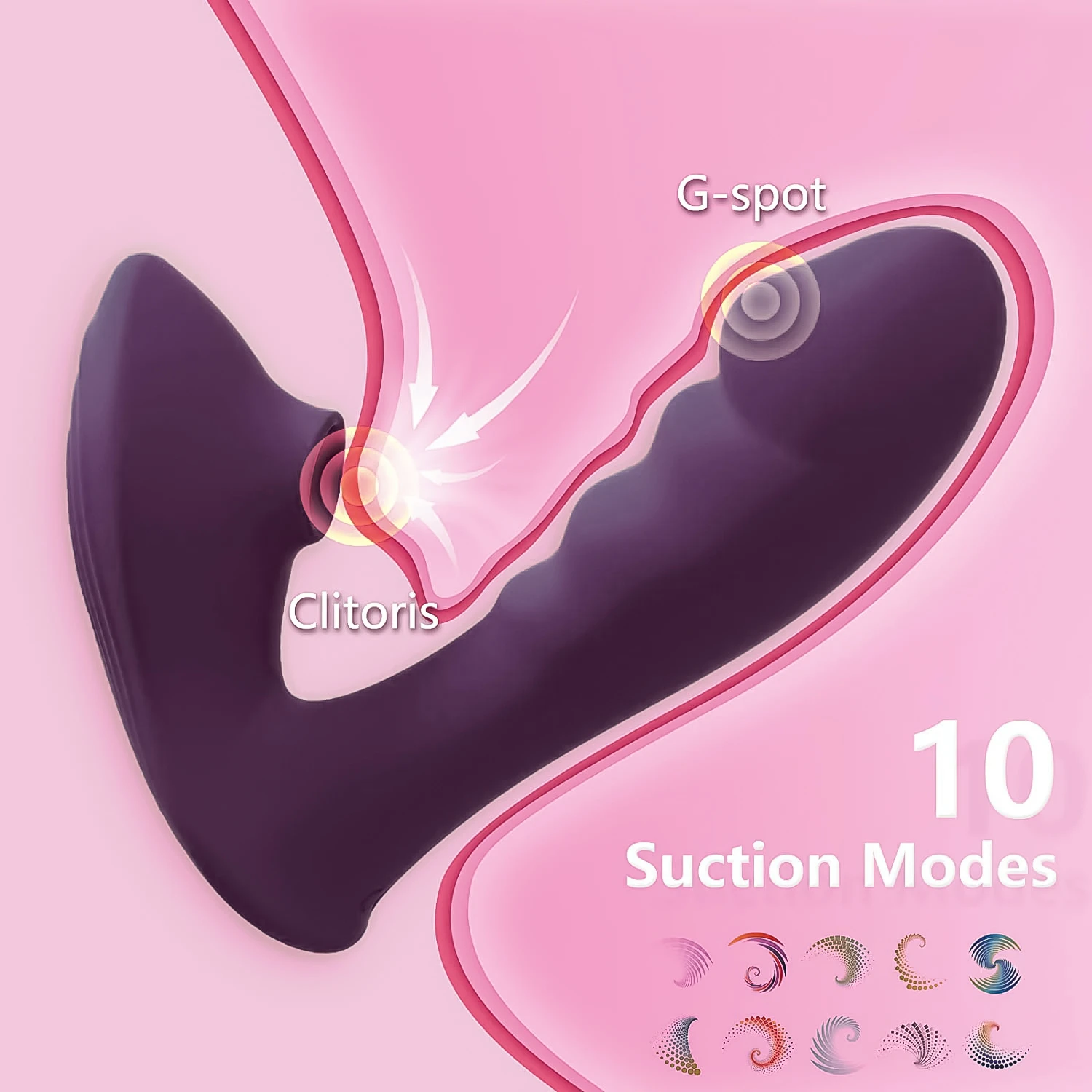 Musipassion Angela Suction Vibrating Dildo