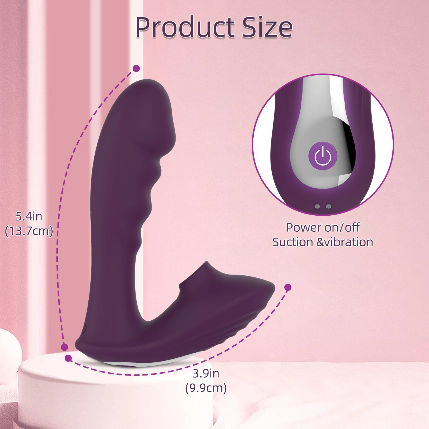 Musipassion Angela Suction Vibrating Dildo